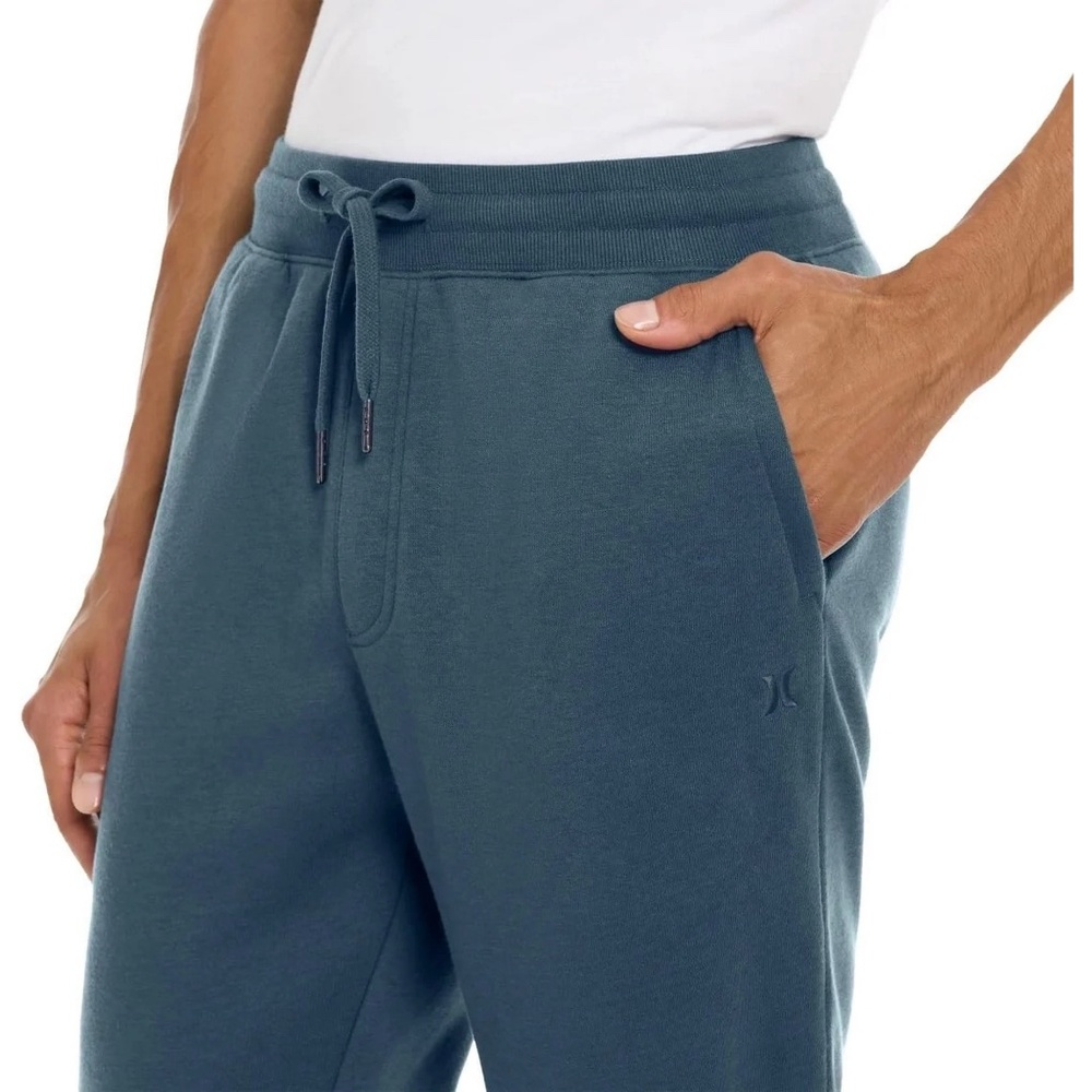 Hurley Men’s Fleece Joggers/Pants, Blue, Medium NWT - Picture 3 of 15